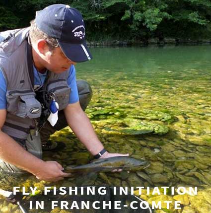 Fly fishing initiation in Franche-Comté